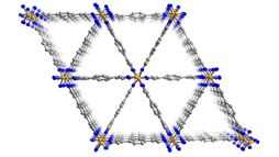 Scientists funded by DOE&rsquo;s Office of Science are examining the properties of different materials, such as this iron-based metal-organic framework, to find less expensive routes to separate chemicals we use every day. 