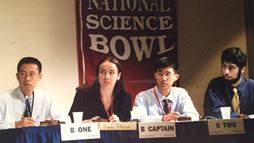 Kay Aull (second from left) on the 2004 National Science Bowl&reg; championship team. 