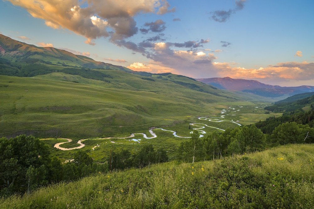 East River basin in Colorado