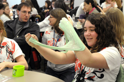 young female scientist