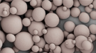 Microscopic view of heat-sensitive microspheres. 