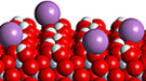 Anchoring of barium oxide on a gamma-alumina surface