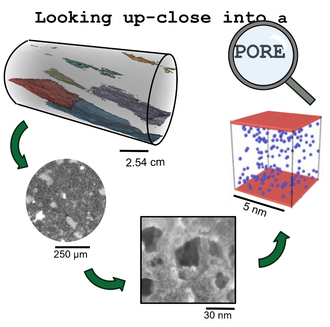 Shale is physically and chemically complex at all scales of interest. Multimodal, multiscale imaging, and characterization allows researchers to study how to control the transport and reactivity of matter inside complex porous structures such as shale. 