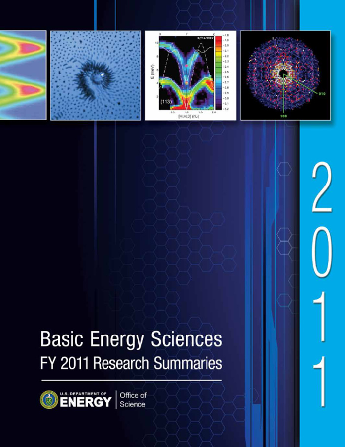 Basic Energy Sciences FY 2011 Research Summaries brochure cover