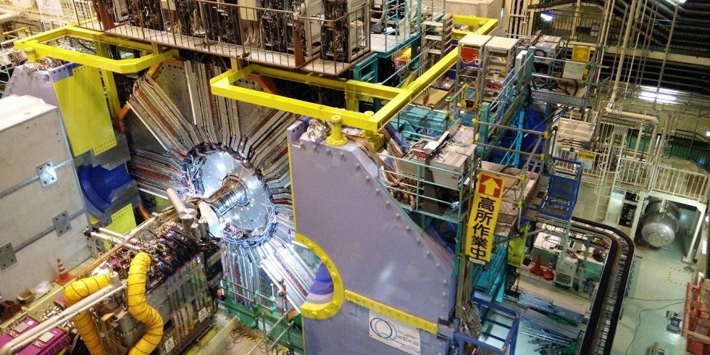 The Belle II experiment at the SuperKEKB accelerator measures particle interactions with extreme precision. Collisions of electron and positron beams create the high-energy environment needed to produce subatomic particles that do not otherwise exist in nature.